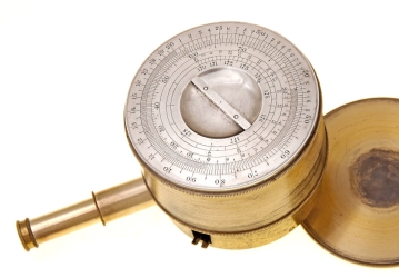 image of Slide Rule on a Box Sextant